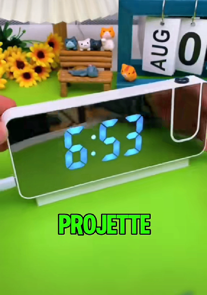 Réveil Digital LED Miroir