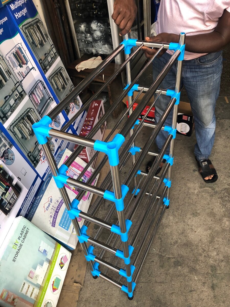 Stainless steel shoe racks