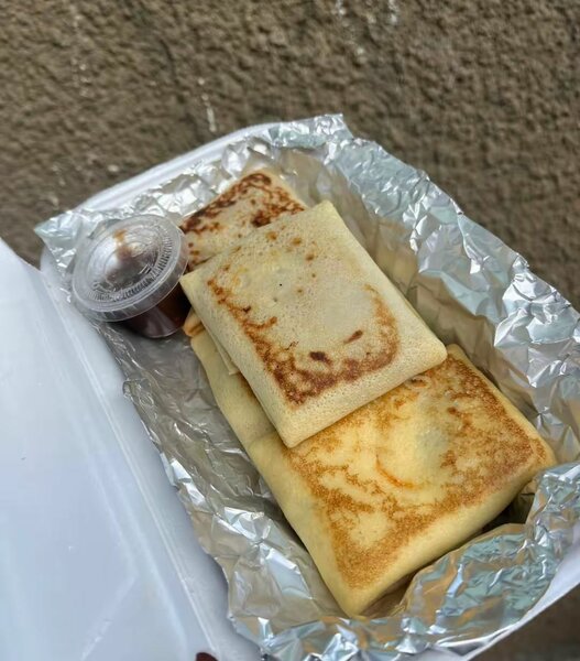 Crêpes salé, viande fromage