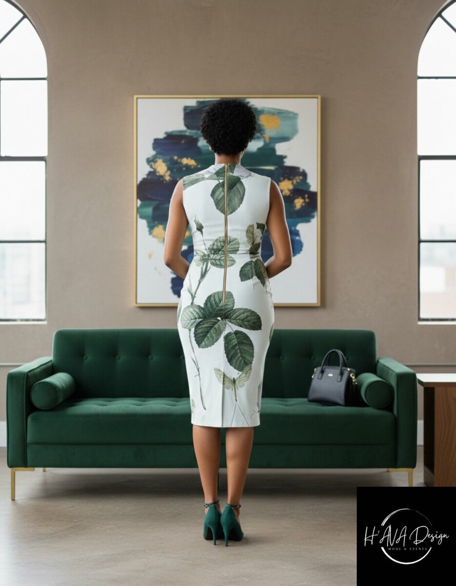 Robe Élégante à Motif