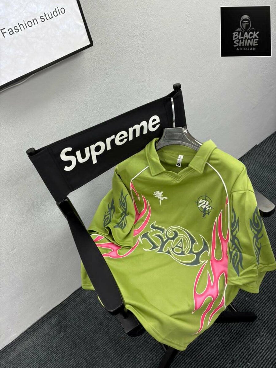 Supreme Flaming Polo Shirt