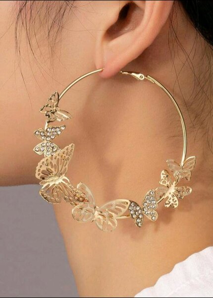 Collier papillon cristal