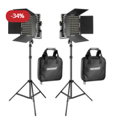 Neewer 40W Bi-Colour Video 660 LED 2-Light Kit with