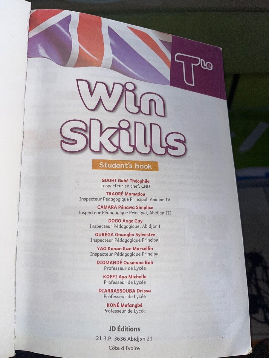 Manuel d'anglais Tle 'Win Skills'