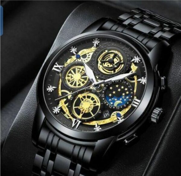 Montre homme squelette luxe