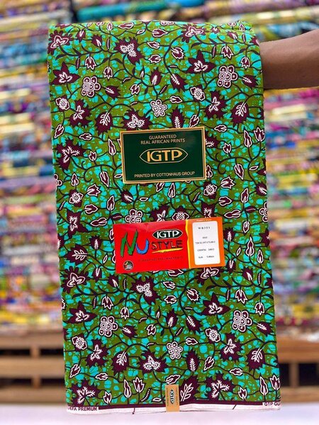 Étoffe en wax colorée IGTP