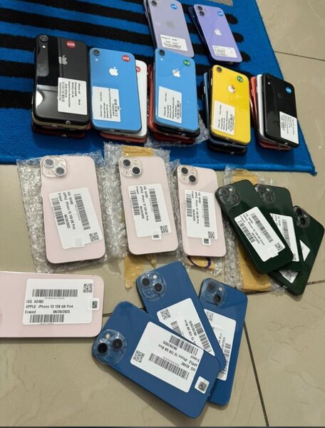 Smartphones multiples couleurs