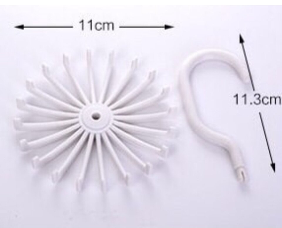 Porte-cravates rotatif compact