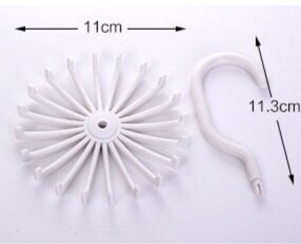 Porte-cravates rotatif compact