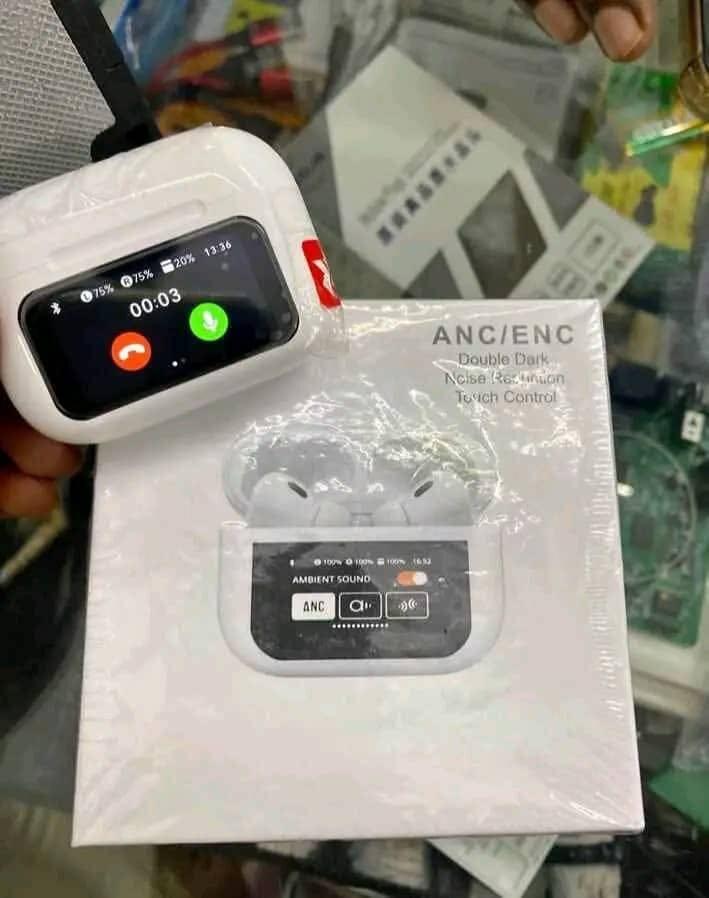 EAR BUDS WITH LCD SCREEN