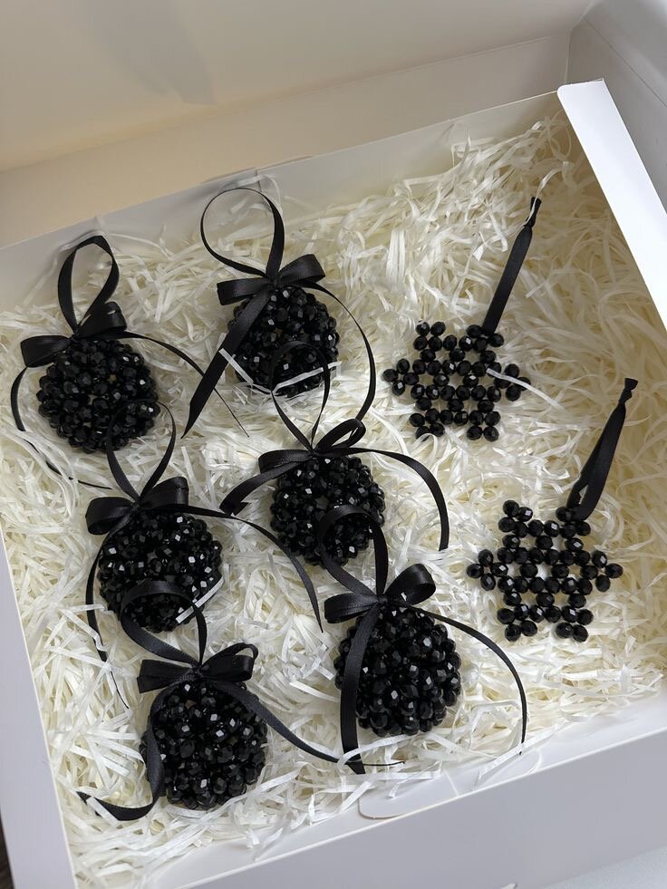 Boules de Noël en perles