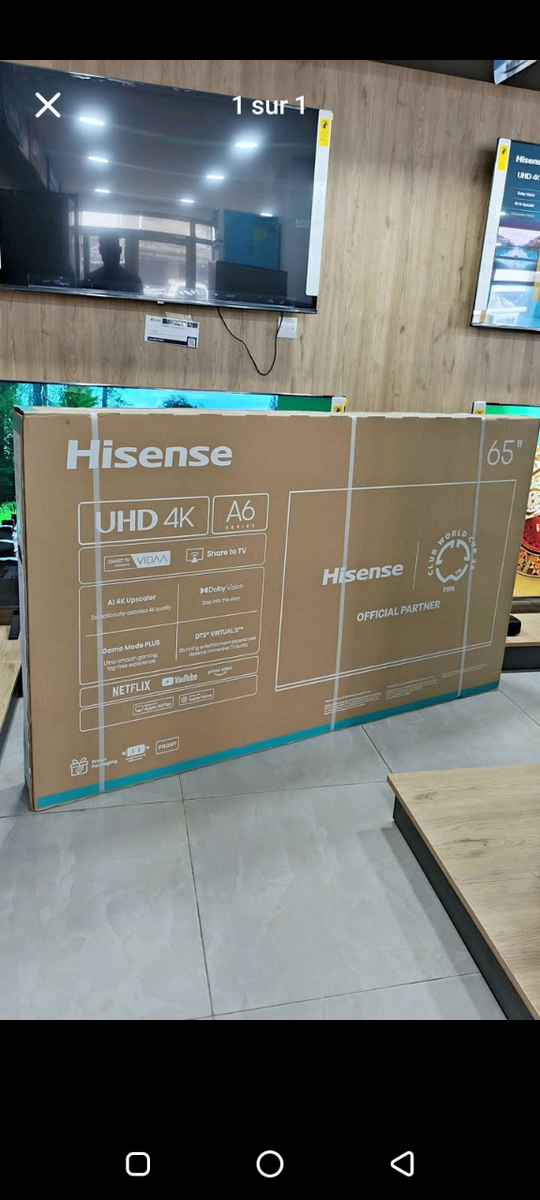 Téléviseur Hisense 65'' UHD 4K