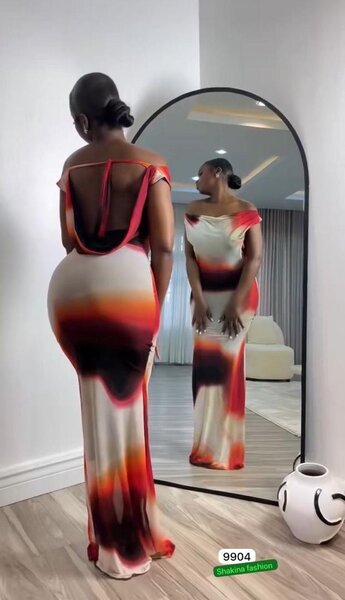 Robe Longue Épaule Dénudée