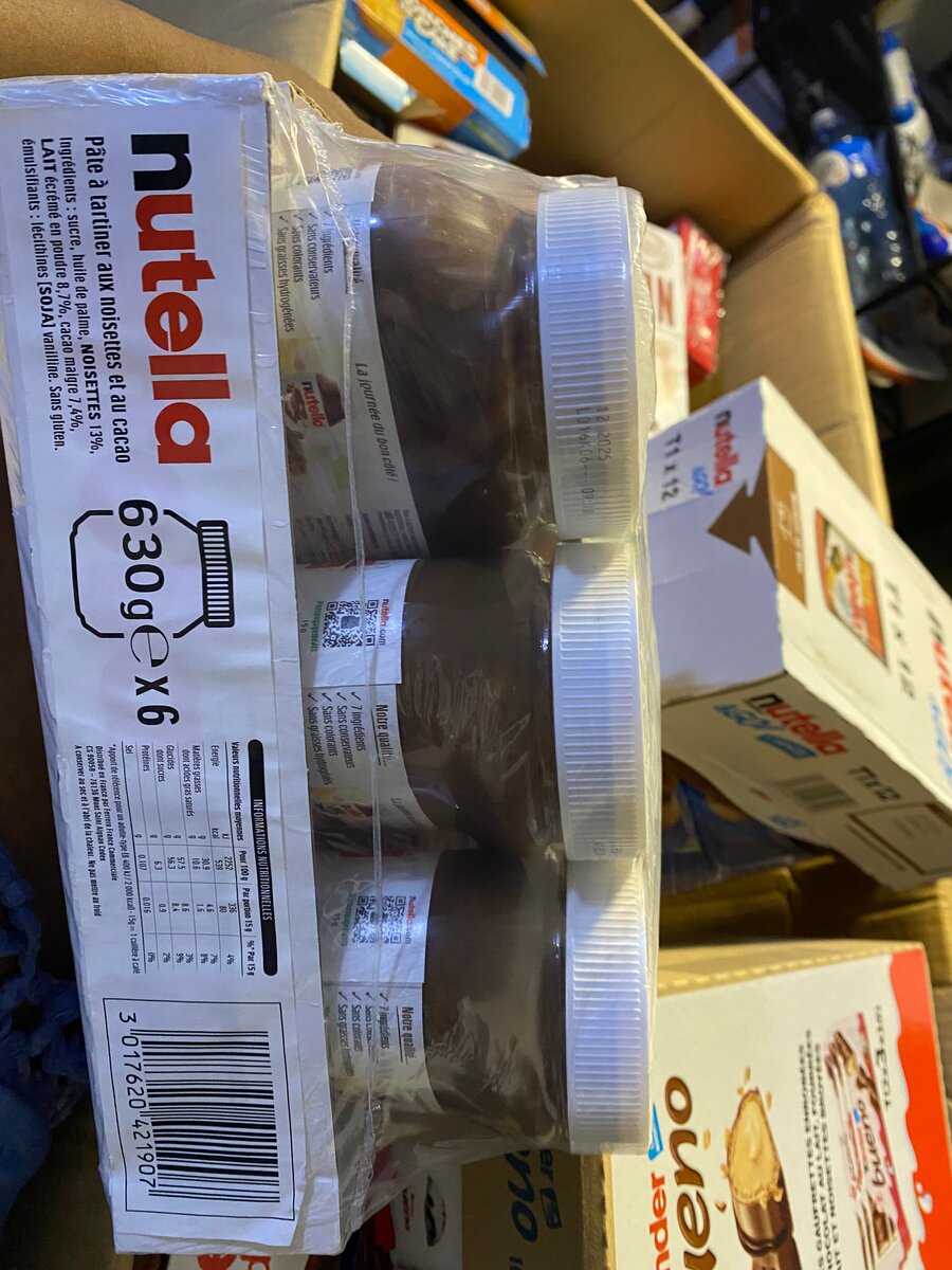 Pack de 6 Nutella 630g