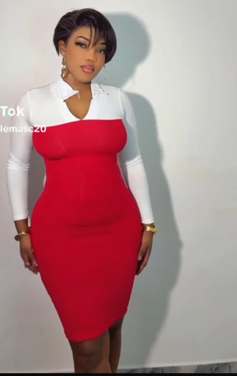 Robe élégante bicolore