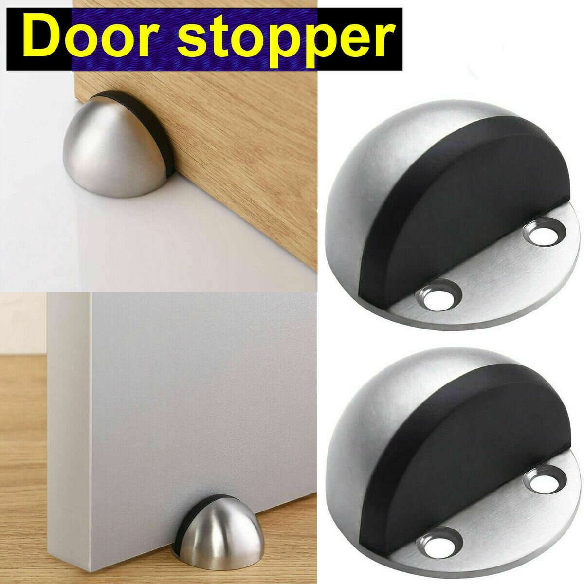 Door stopper  half  moon