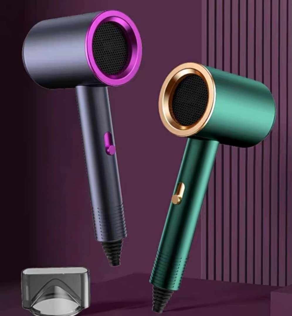 Sèche-cheveux professionnel silencieux avec buse rotative