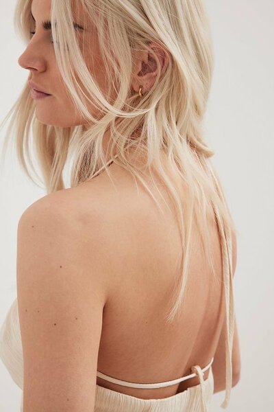 Off-white Tie Back Dress