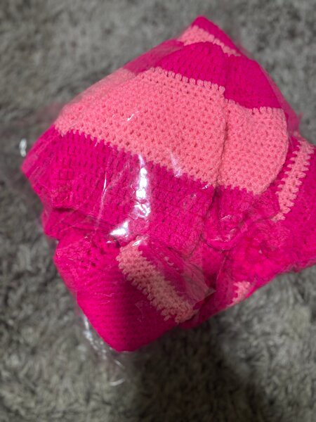 Robe Bébé en Tricot Rose