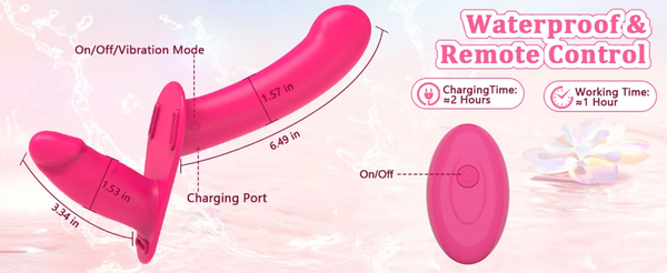 Vibromasseur Waterproof avec Télécommande