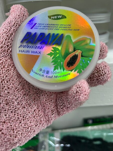 Papaya hair wax/edge control