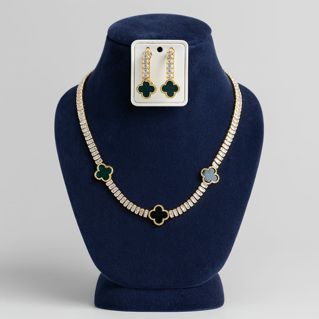 Collier et Boucles Luxe Élégant