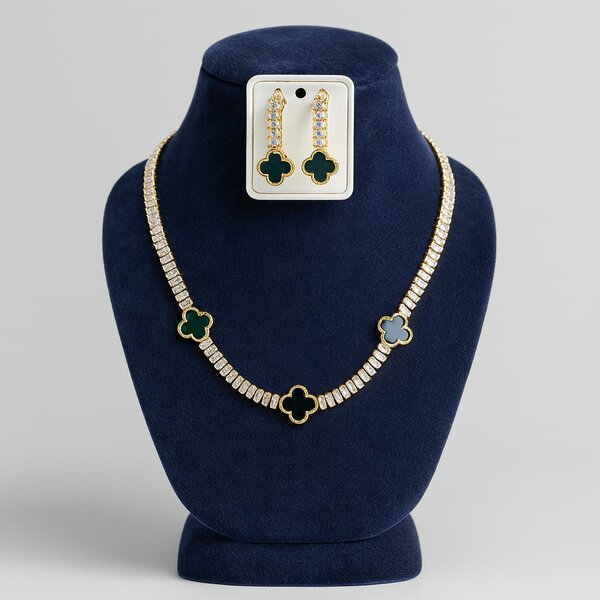 Collier et Boucles Luxe Élégant