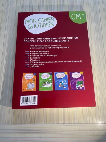 Cahier Quotidien CM1