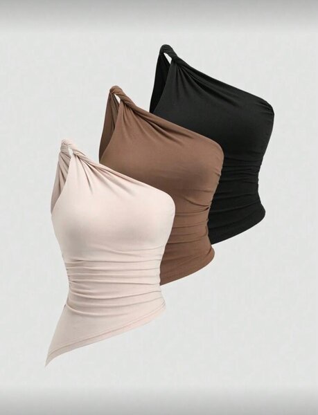 Top Femme Asymétrique Élégant