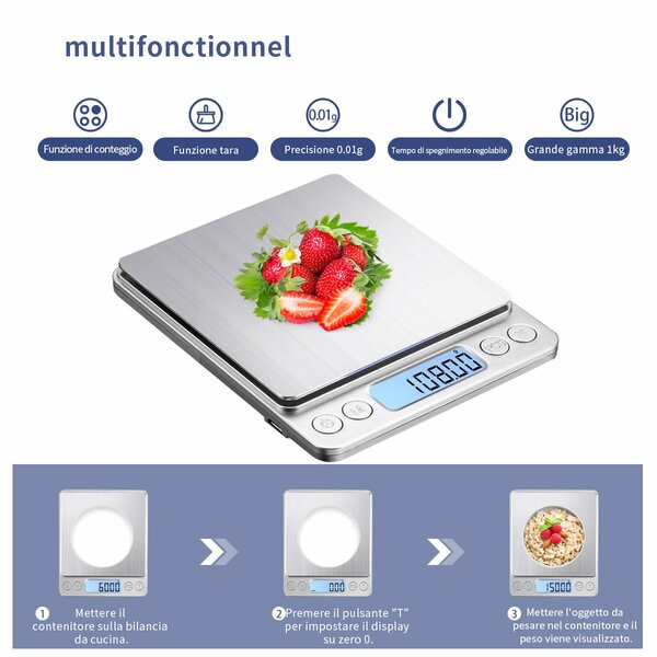 Balance de cuisine 0.5kg/0.01g