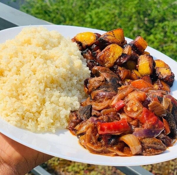 Escargots épicés et Semoule