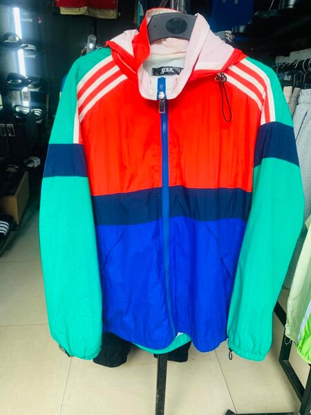 Bright jacket green+blue