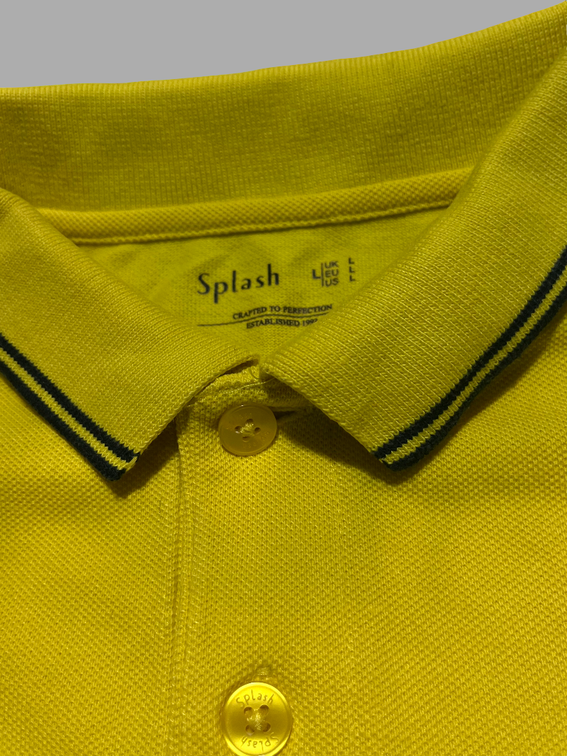 Polo jaune éclatant homme