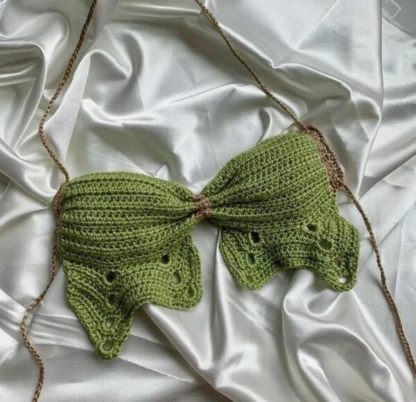 Top papillon en laine