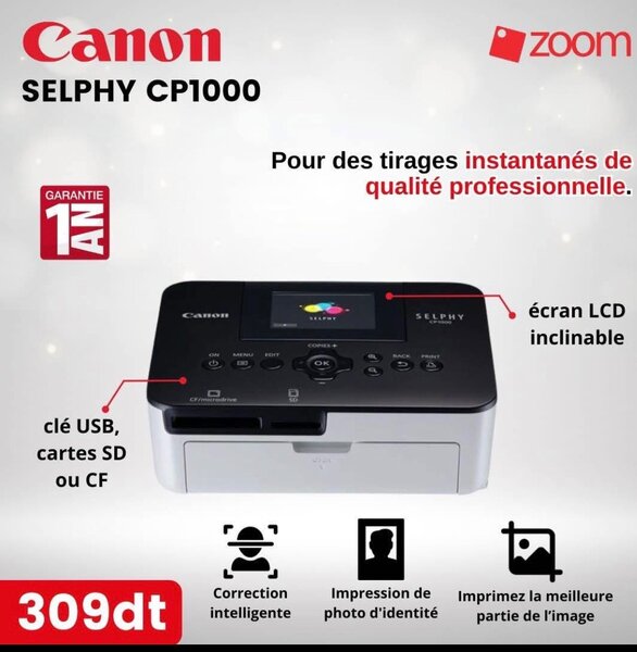 Imprimante Photo Canon Selphy CP1000