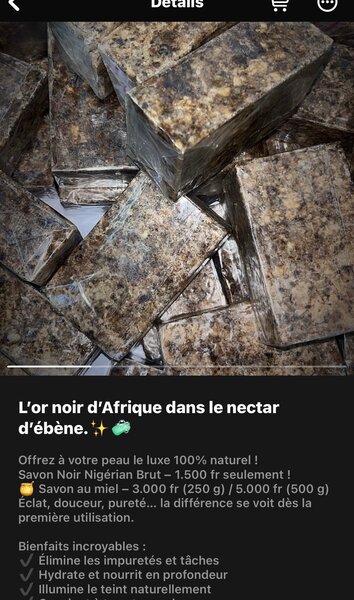 Savon Noir Africain Naturel