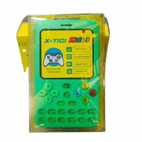 X Tigi Kids 3 - Téléphone Pour Enfant - Dual SIM - 200 Jeux - Vert