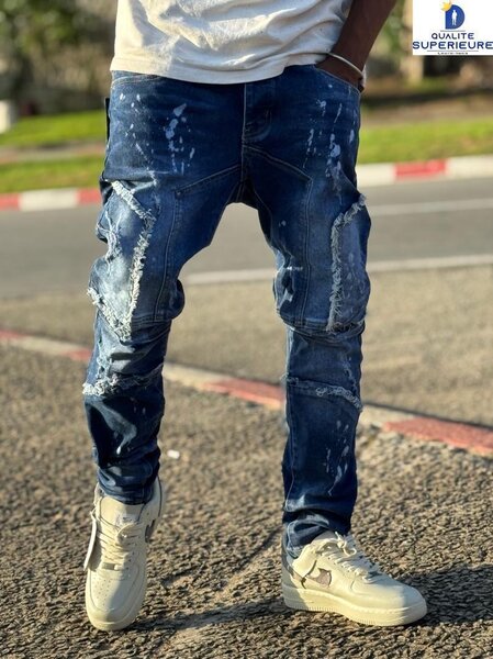 Jean slim déchiré homme