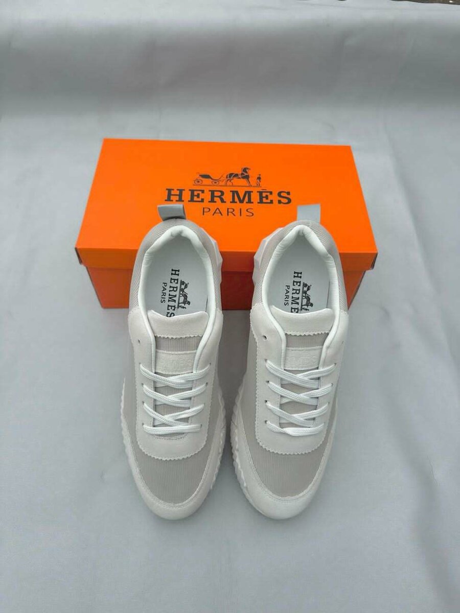 Sneakers blancs élégants Hermès