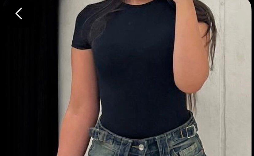 T-shirt basique noire femme