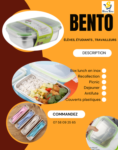 Bento en inox ou lunch box