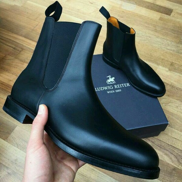 Bottines Chelsea en cuir homme