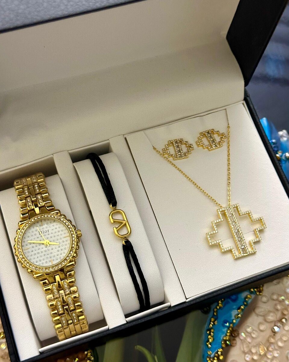 Coffret Bijoux Montre Or