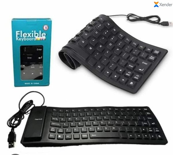 Clavier Flexible USB Rétractable