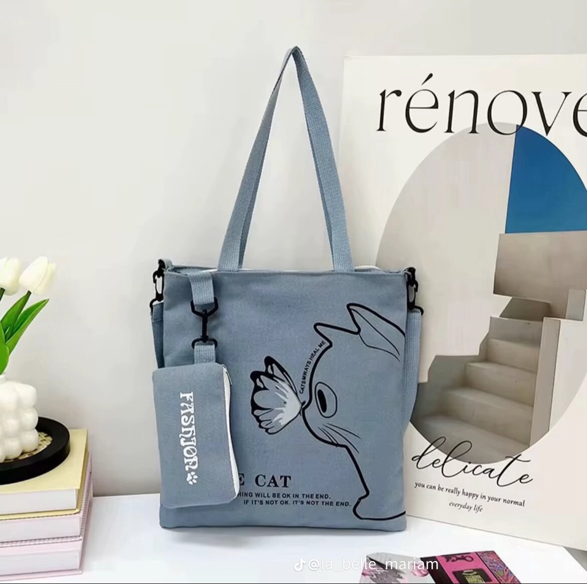 Sac fourre-tout avec motif ours