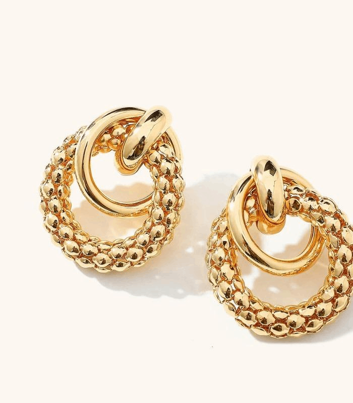 Golden Plated Earring Set