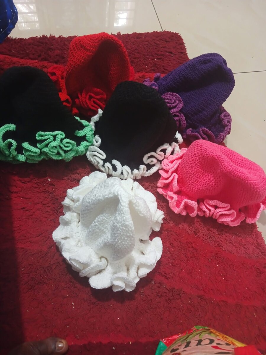 Chapeaux en crochet bohème