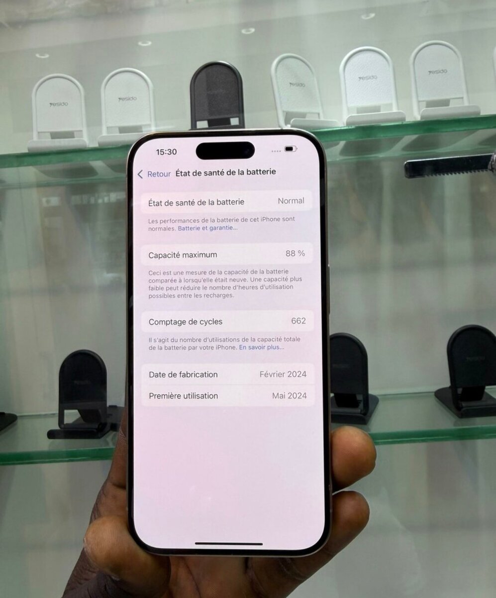 iPhone 15 Pro 128GB argent