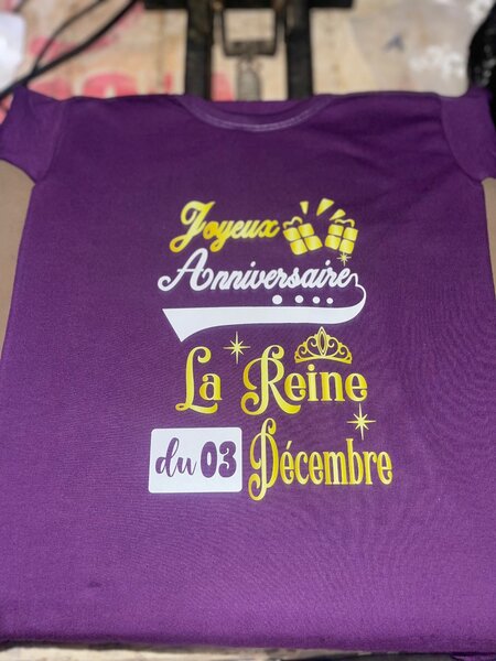 T-shirts Anniversaire Personnalisés