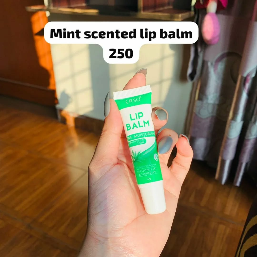Mint scented lip balm 